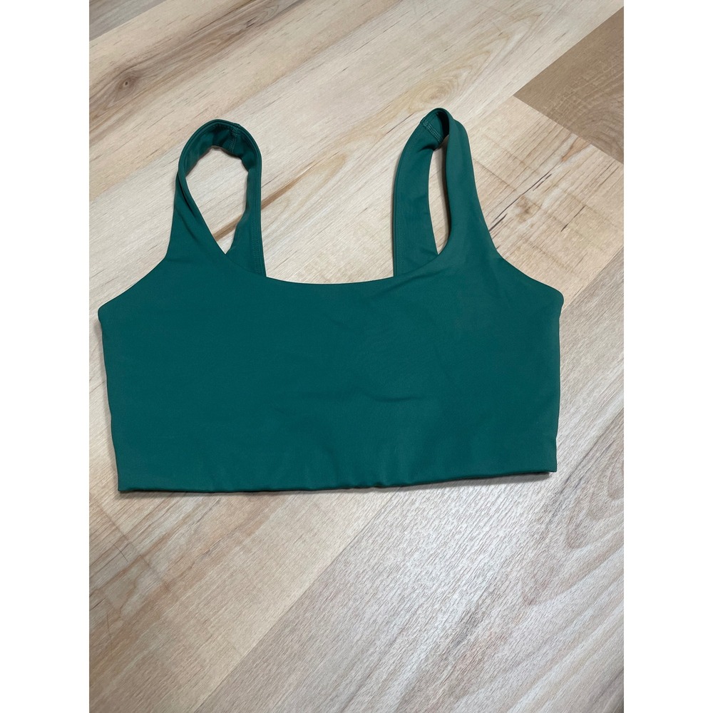 Spiritual Gangster Green Square Neck Sports Bra XS Yoga Athletic Top